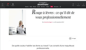 Rouge à lèvres au bureau : mes conseils dans Madame Figaro