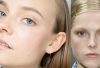 Two young women wearing makeup trends of the last fashion week
