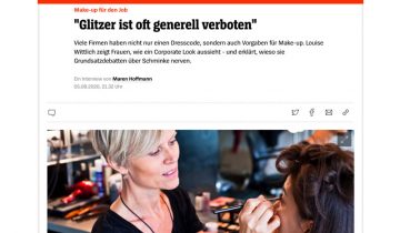 Maquillage corporate : Interdiction de paillettes