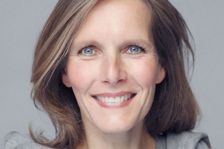 A beautiful mature woman, wearing flawless anti-aging concealer, made up by Louise Wittlich, professional makeup artist and beauty coach.