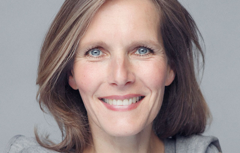 A beautiful mature woman, wearing flawless anti-aging concealer, made up by Louise Wittlich, professional makeup artist and beauty coach.